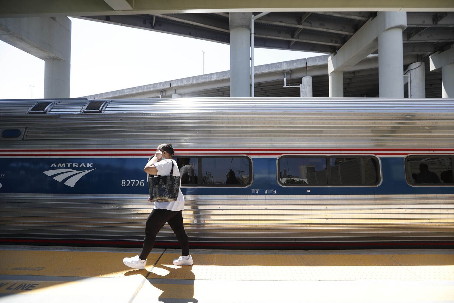 Catching the train